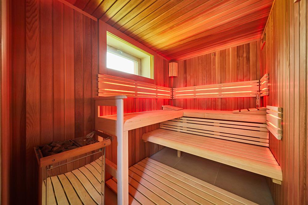 Finská sauna v rezidenčním wellness